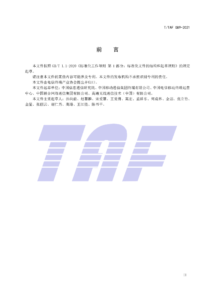 T/TAF 089-2021 标准预览