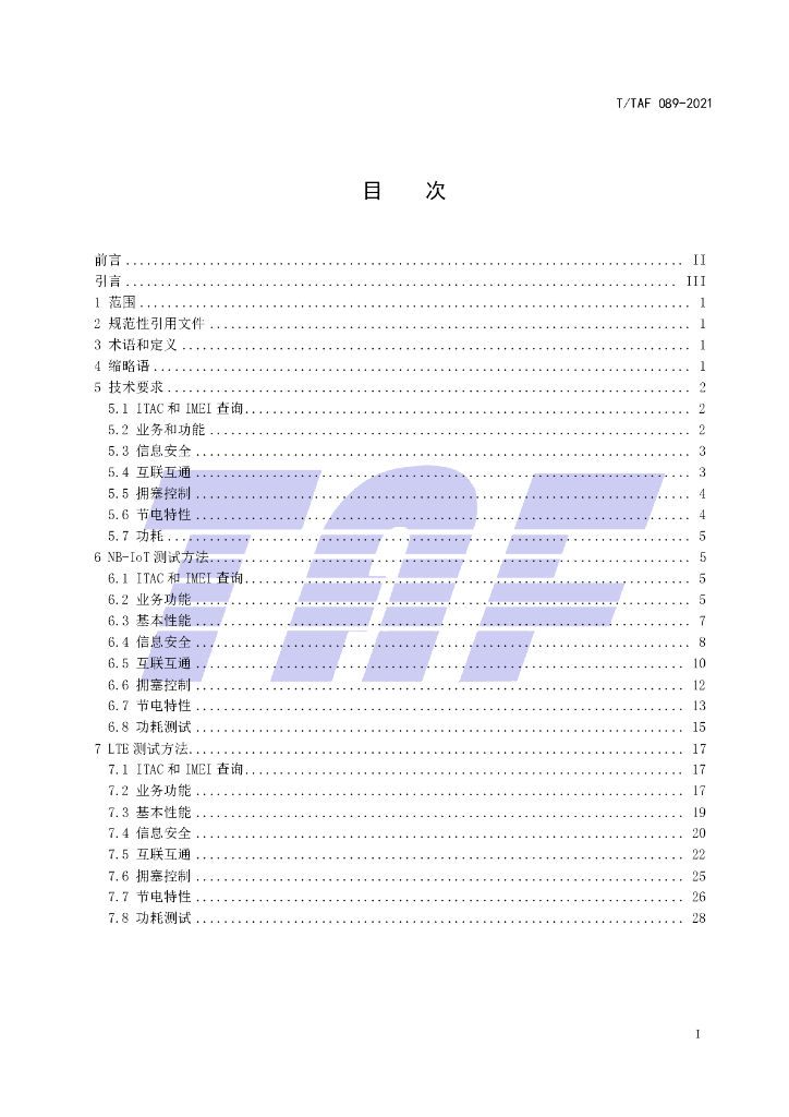 T/TAF 089-2021 标准预览