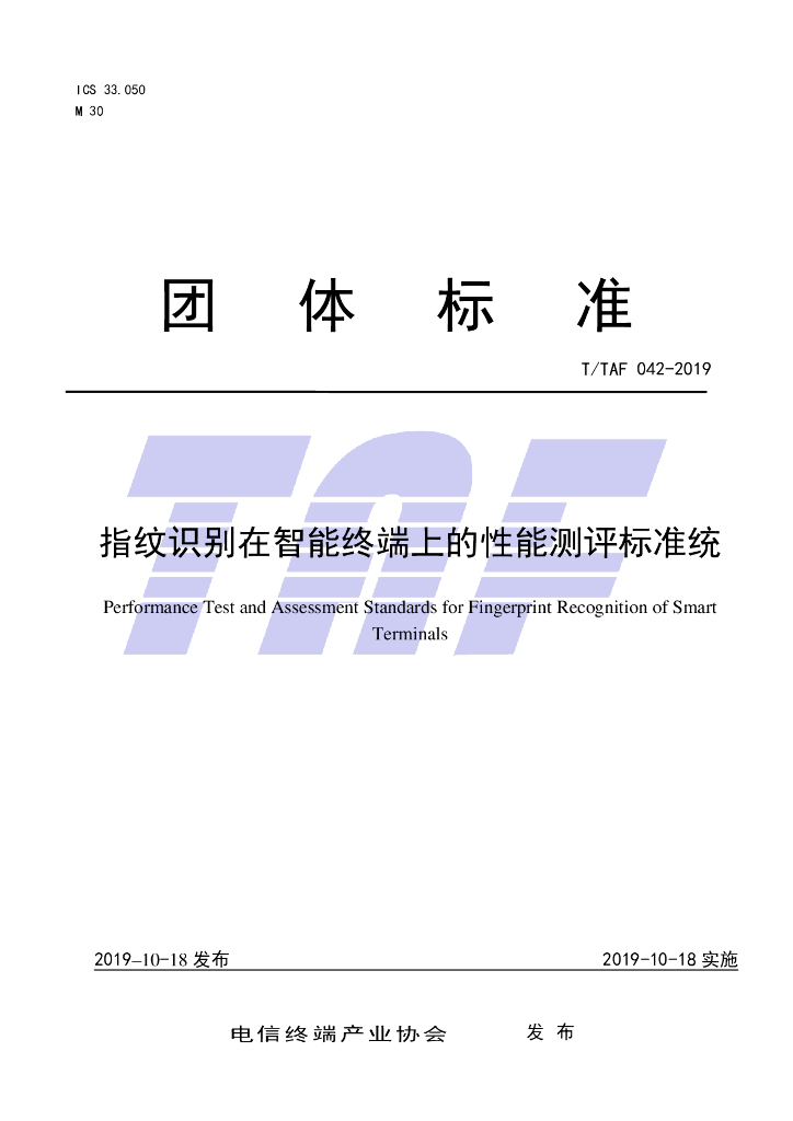 T/TAF 042-2019 标准预览