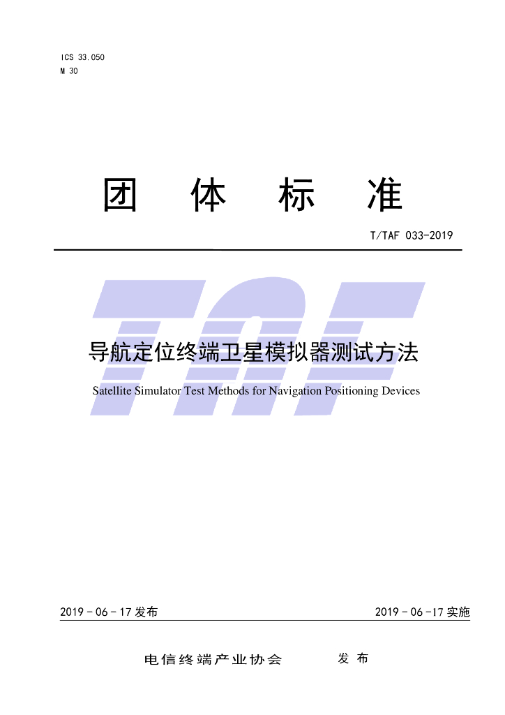 T/TAF 033-2019 标准预览