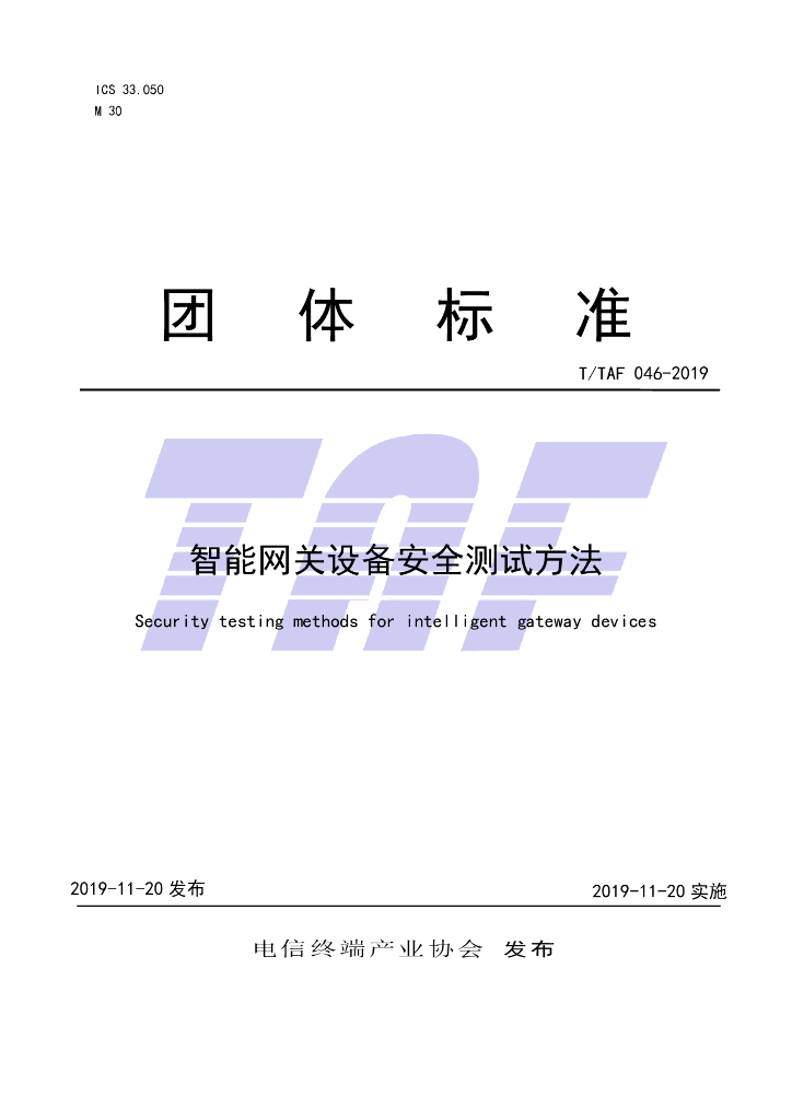 T/TAF 046-2019 标准预览