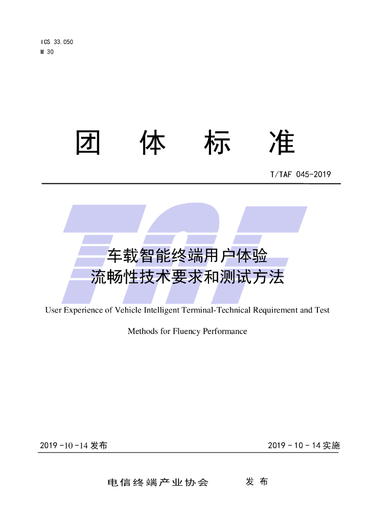 T/TAF 045-2019 标准预览