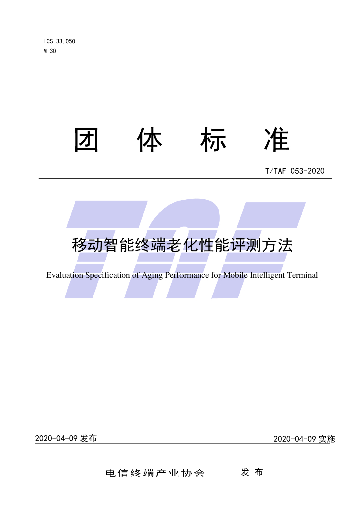 T/TAF 053-2020 标准预览