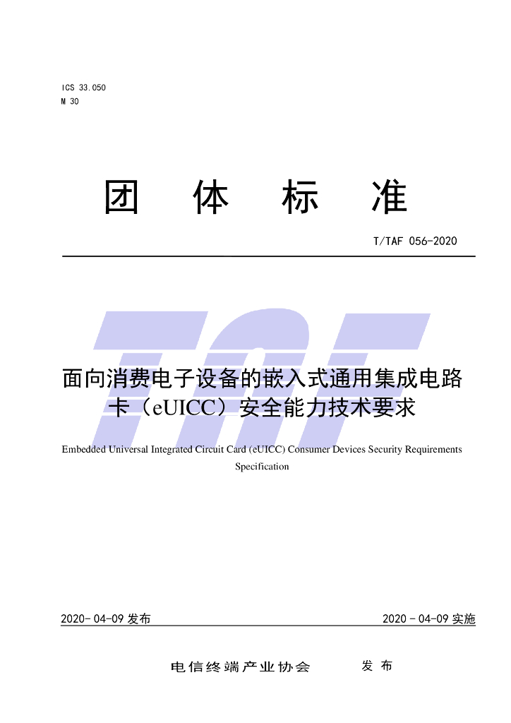 T/TAF 056-2020 标准预览