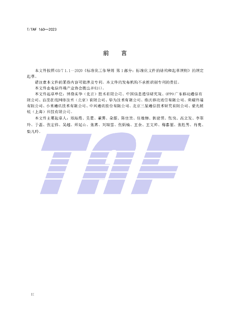 T/TAF 160-2023 标准预览