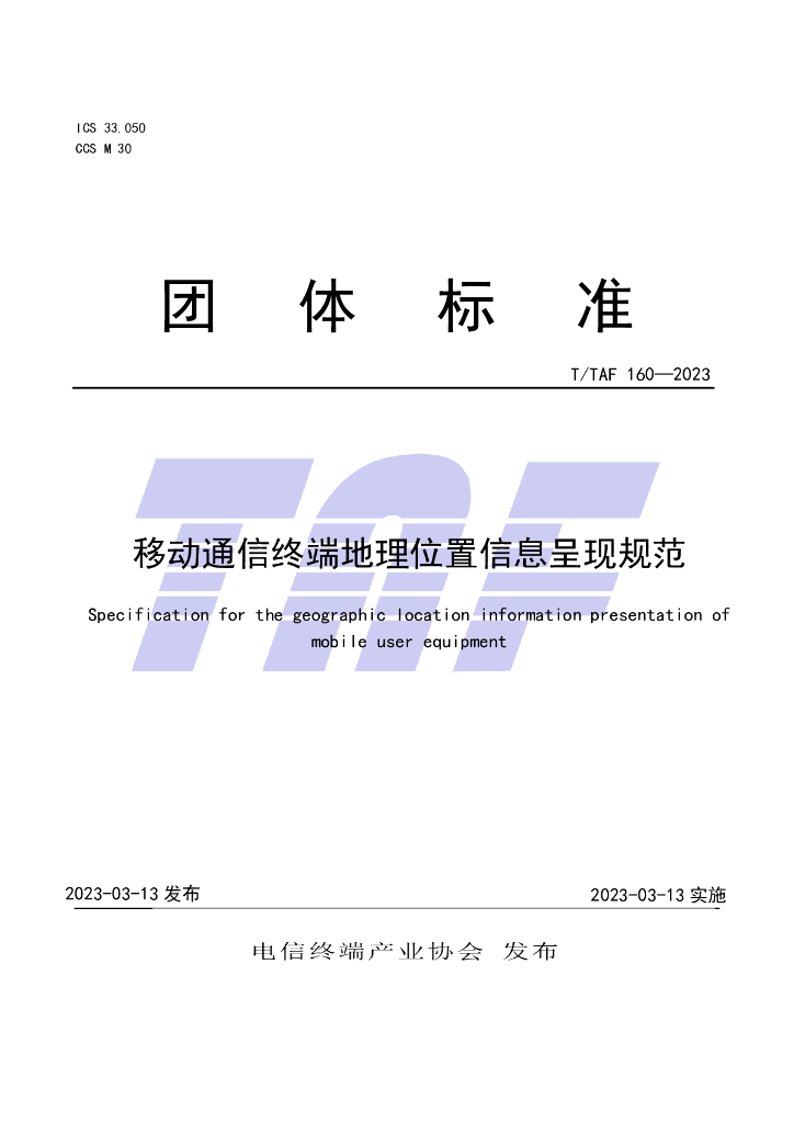 T/TAF 160-2023 标准预览