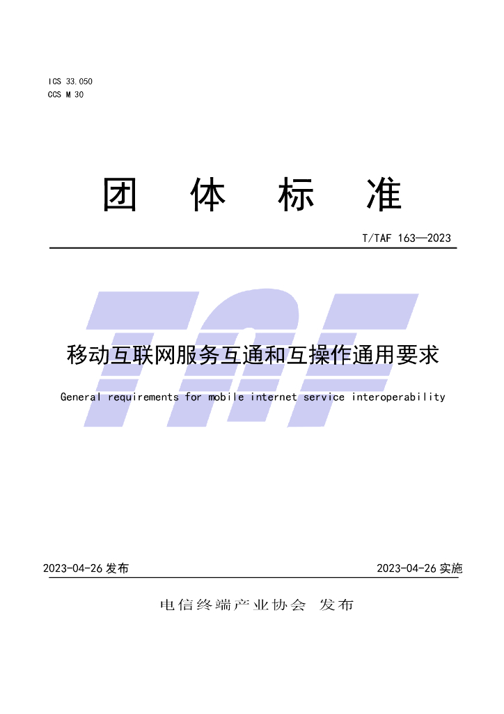 T/TAF 163-2023 标准预览