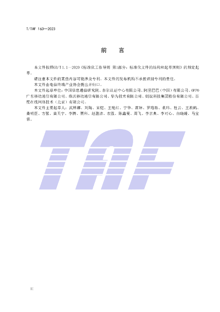 T/TAF 163-2023 标准预览