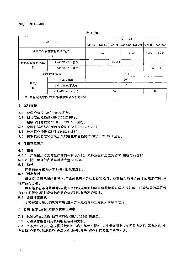 GB/T 2994-2008 标准预览