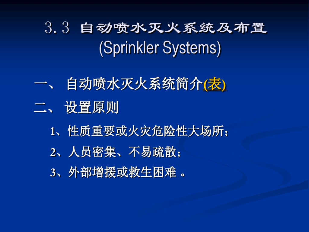 建筑消防系统-自动喷水灭火系统及布置