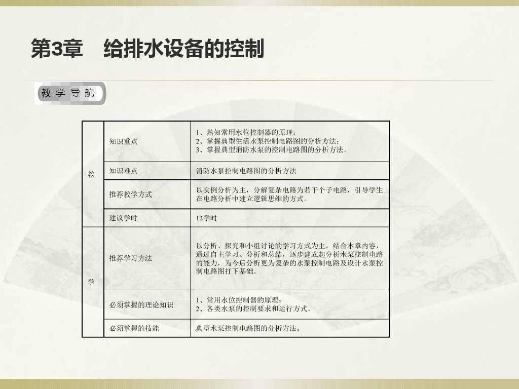 给排水设备的控制（96页精讲）