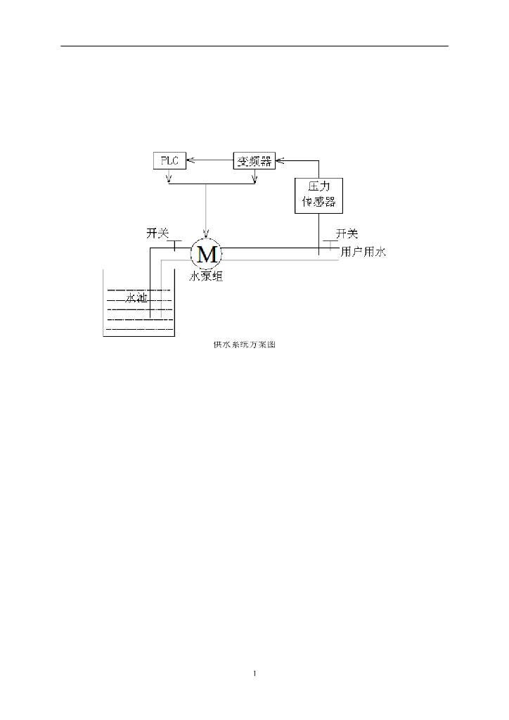 变频恒压供水系统Word版本(21页）