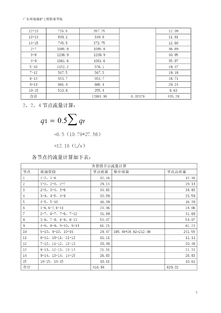 给排水管网工程课程设计_第7页
