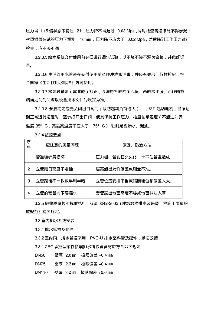 知名地产金域华府给排水监理细则_第6页