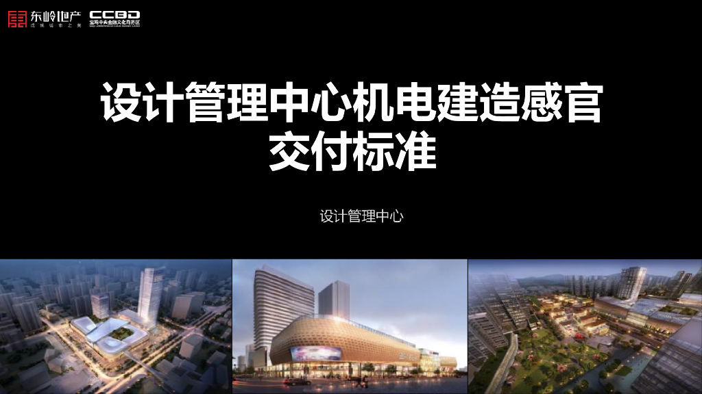 设计管理中心机电建造感官交付标准