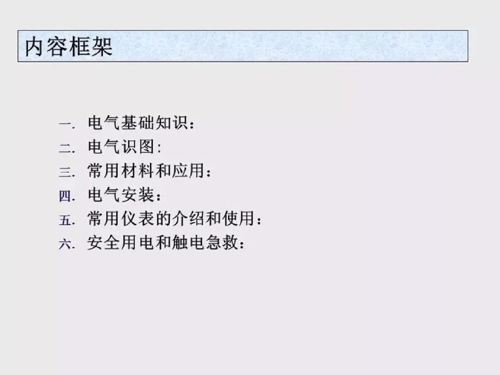 电气基础知识汇总讲义
