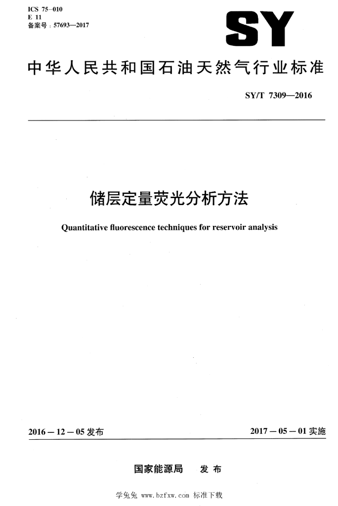 SY/T 7309-2016 标准预览