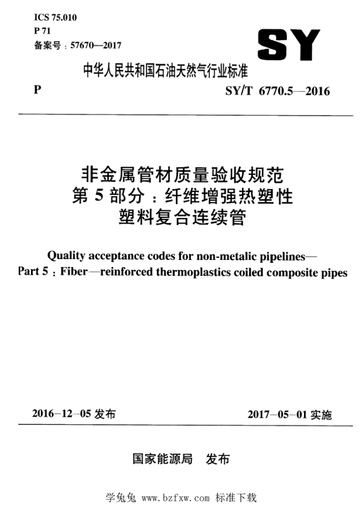 SY/T 6770.5-2016 标准预览