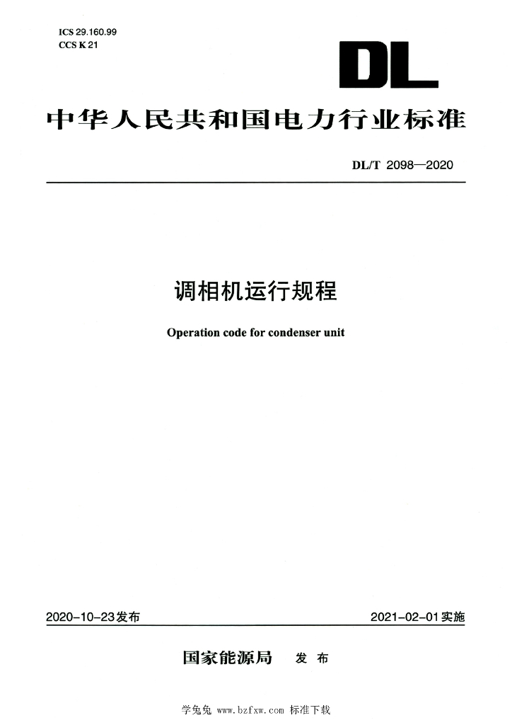 DL/T 2098-2020 标准预览
