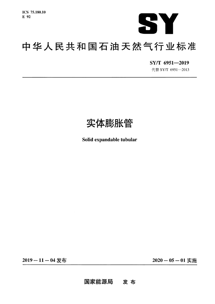 SY/T 6951-2019 标准预览