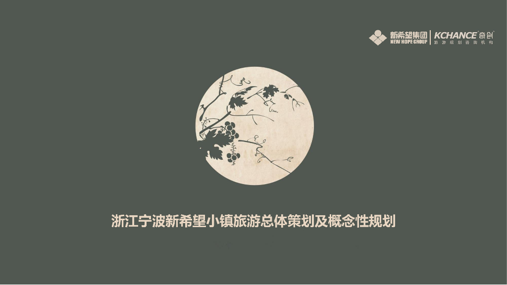 浙江宁波新希望小镇：文化田园旅游总体策划及概念性规划文本