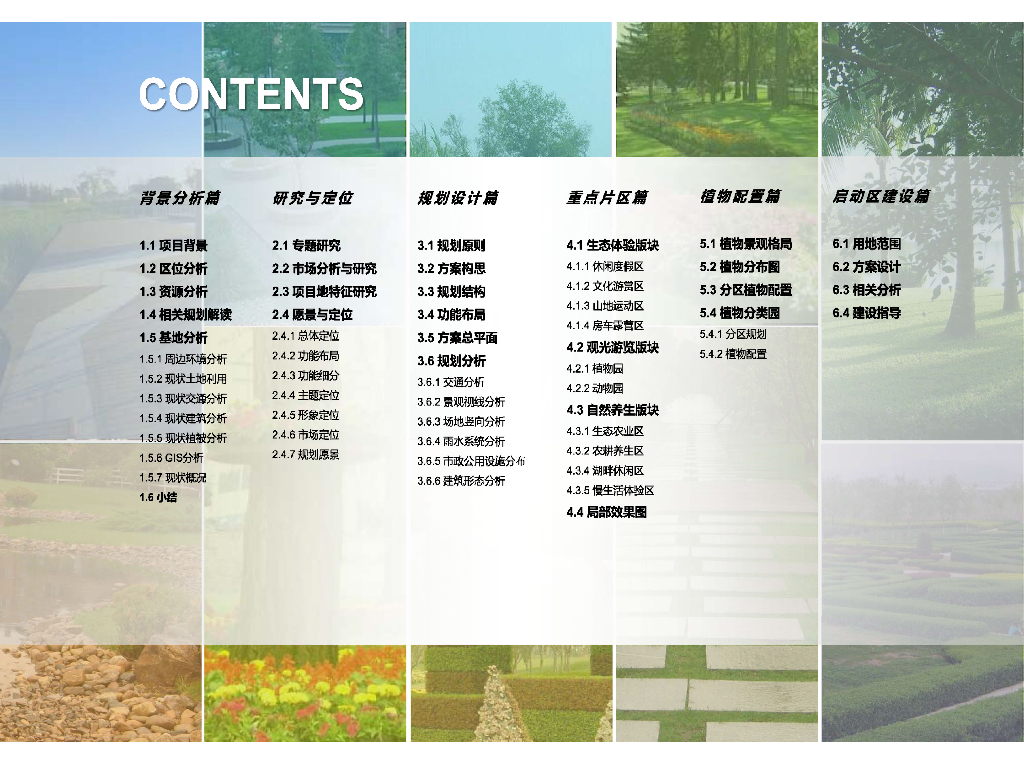 手绘风格山体森林公园策划及规划设计