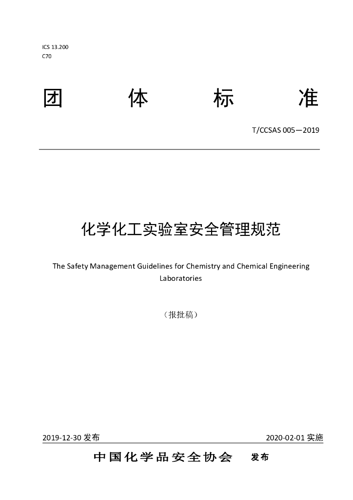 T/CCSAS 005-2019 标准预览