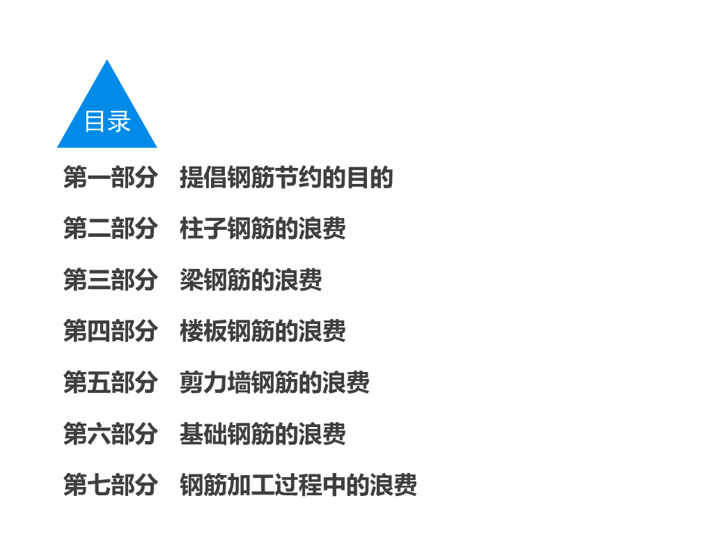 梁、板、柱、剪力墙、基础钢筋浪费培训讲义