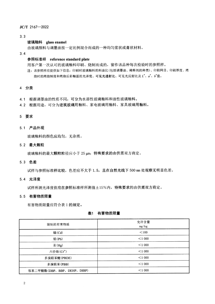 JC/T 2167-2022 标准预览