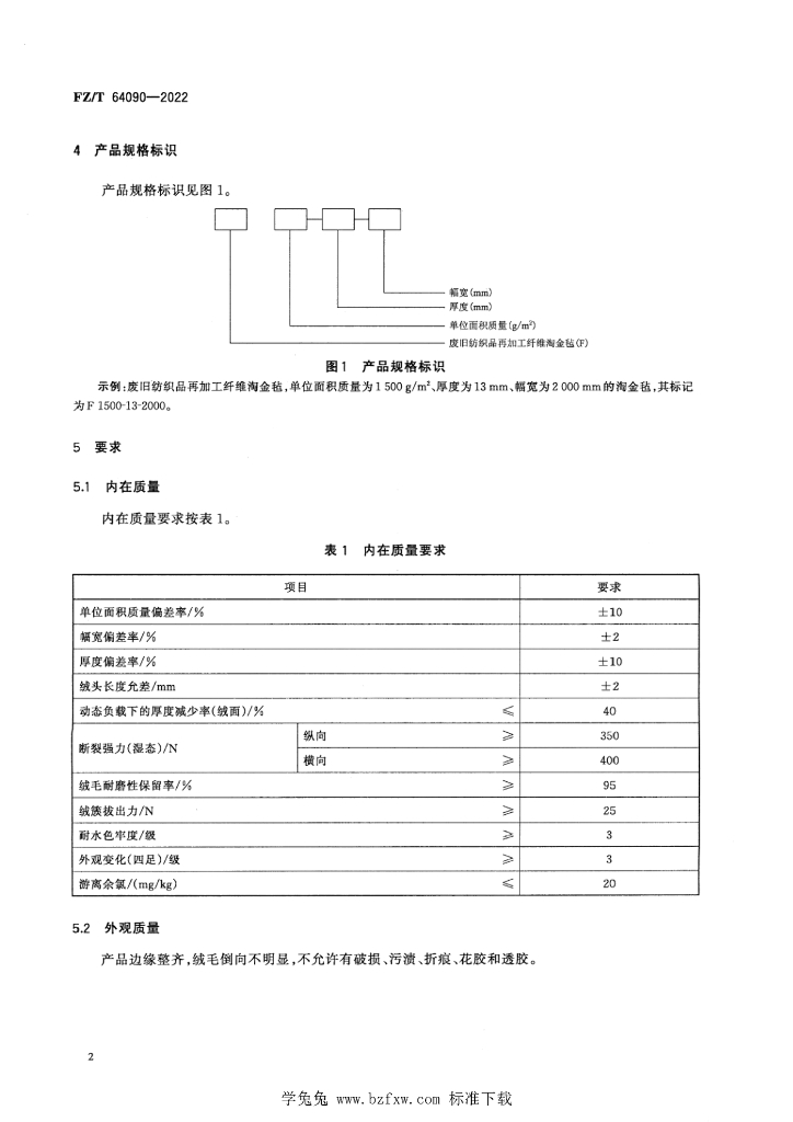 FZ/T 64090-2022 标准预览