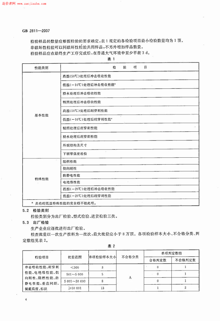 GB 2811-2007 标准预览