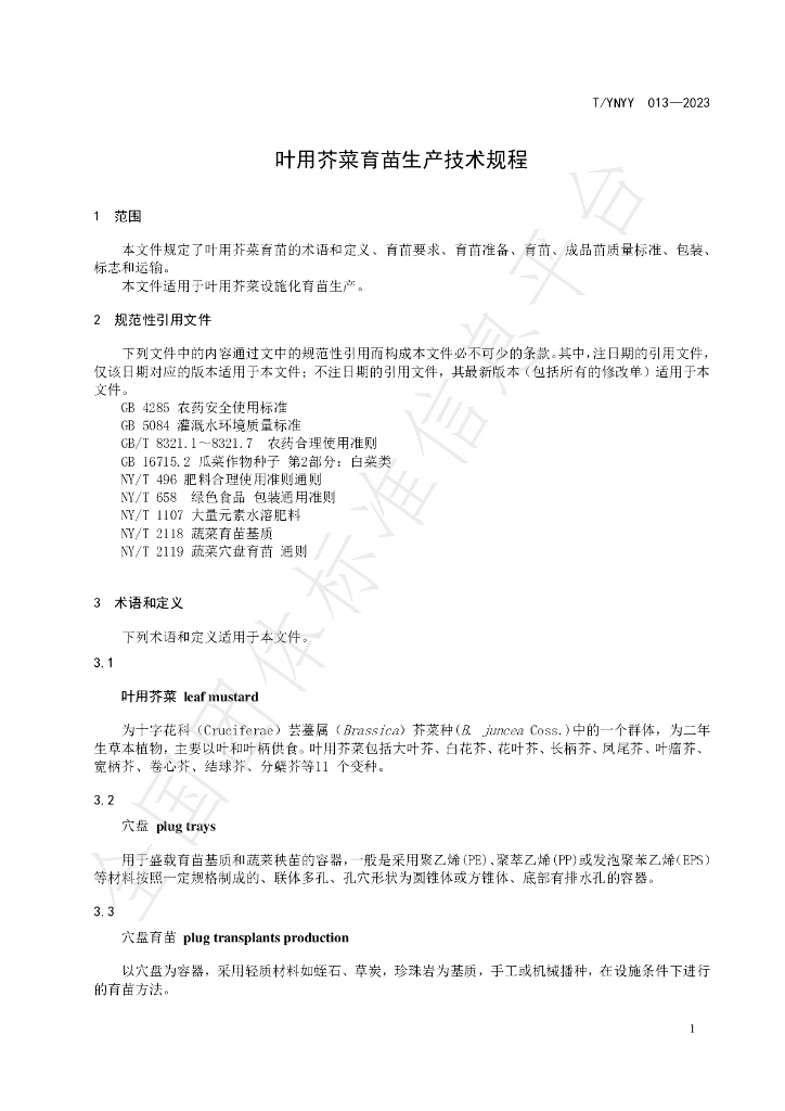 T/YNYY 013-2023 标准预览