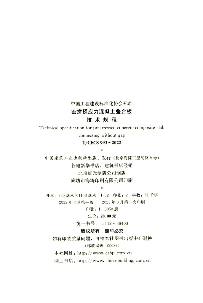 T/CECS 993-2022 标准预览