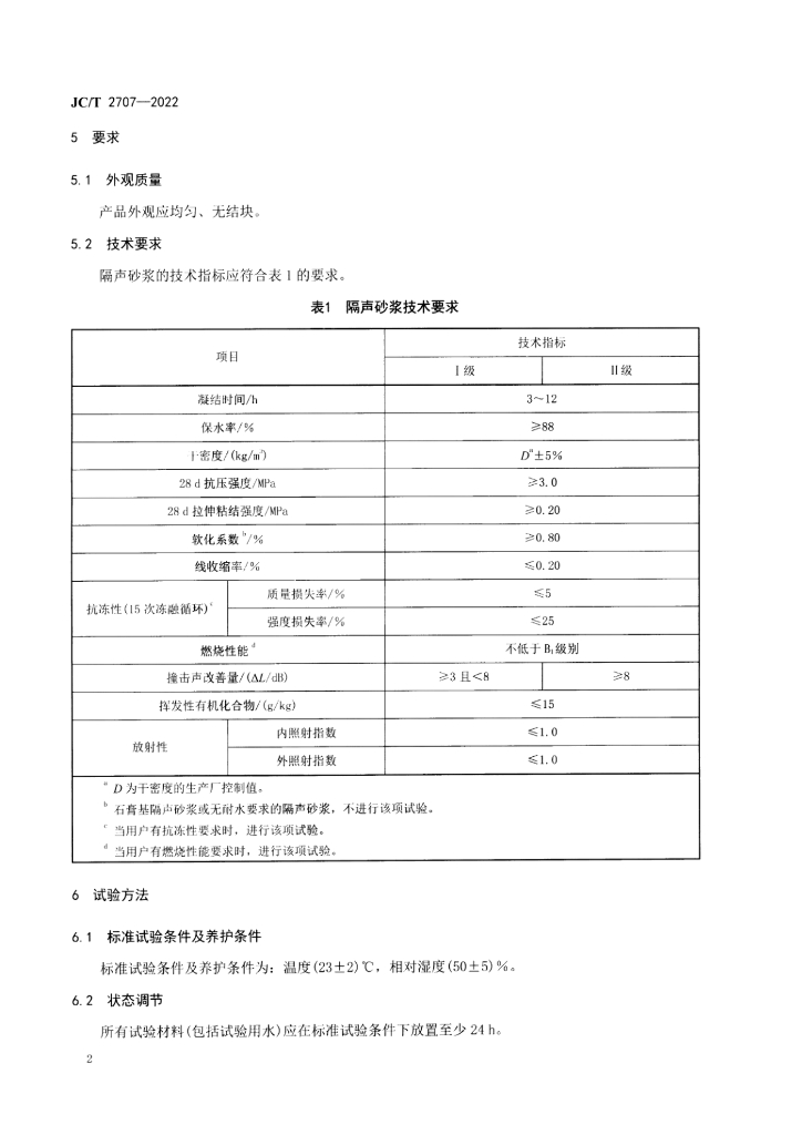 JC/T 2707-2022 标准预览