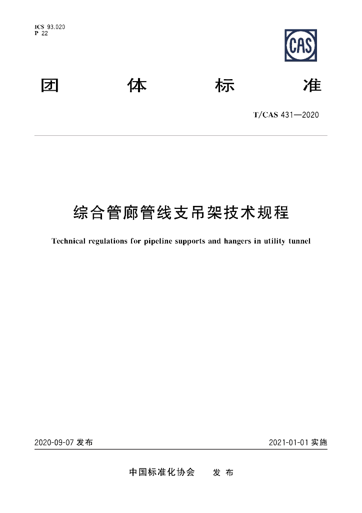 T/CAS 431-2020 标准预览