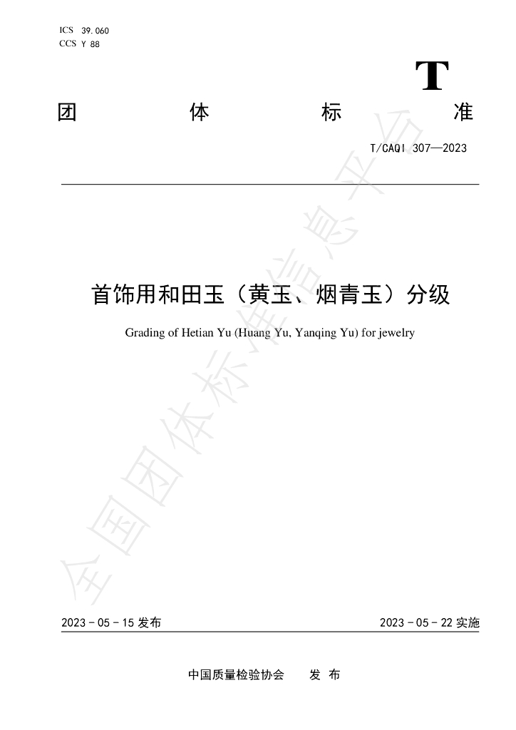 T/CAQI 307-2023 标准预览