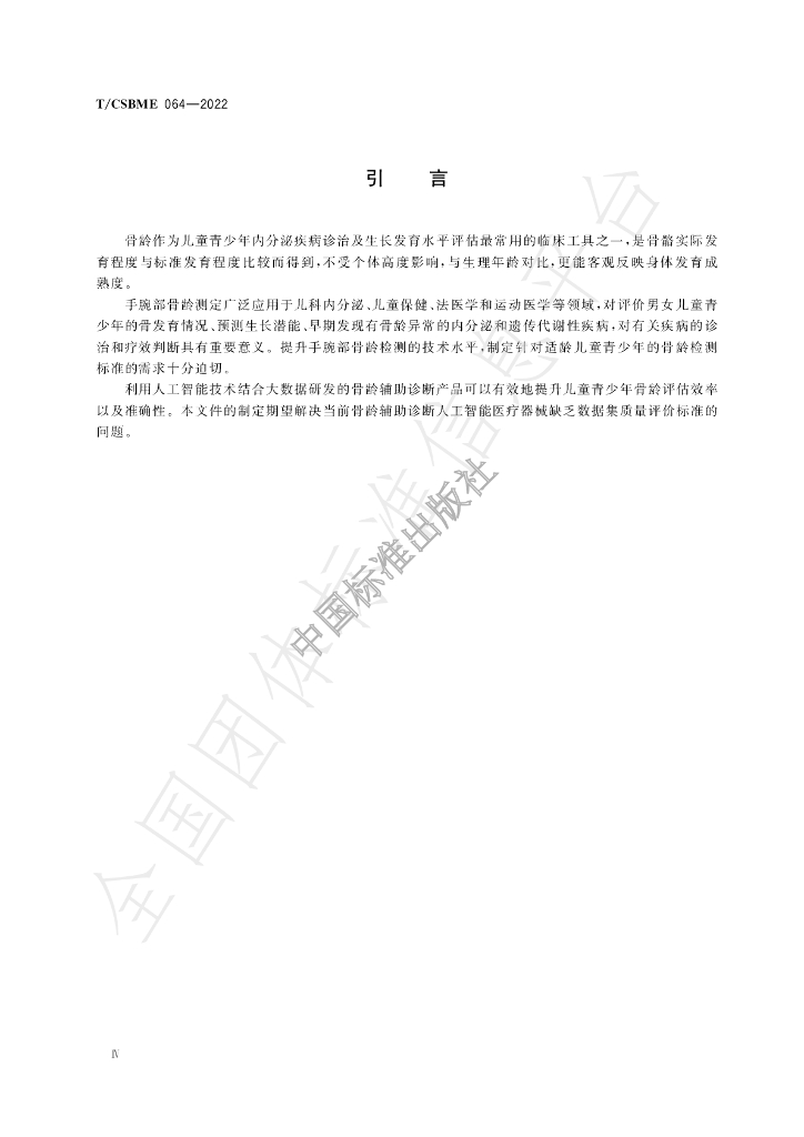 T/CSBME 064-2022 标准预览