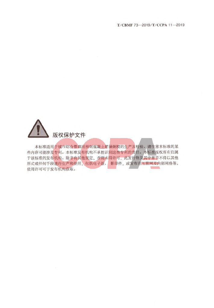 T/CCPA 11-2019 标准预览