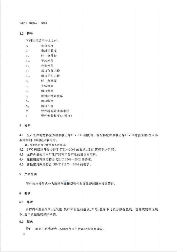 GB/T 5836.2-2018 标准预览