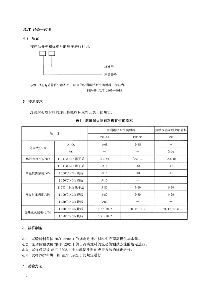 JC/T 2465-2018 标准预览