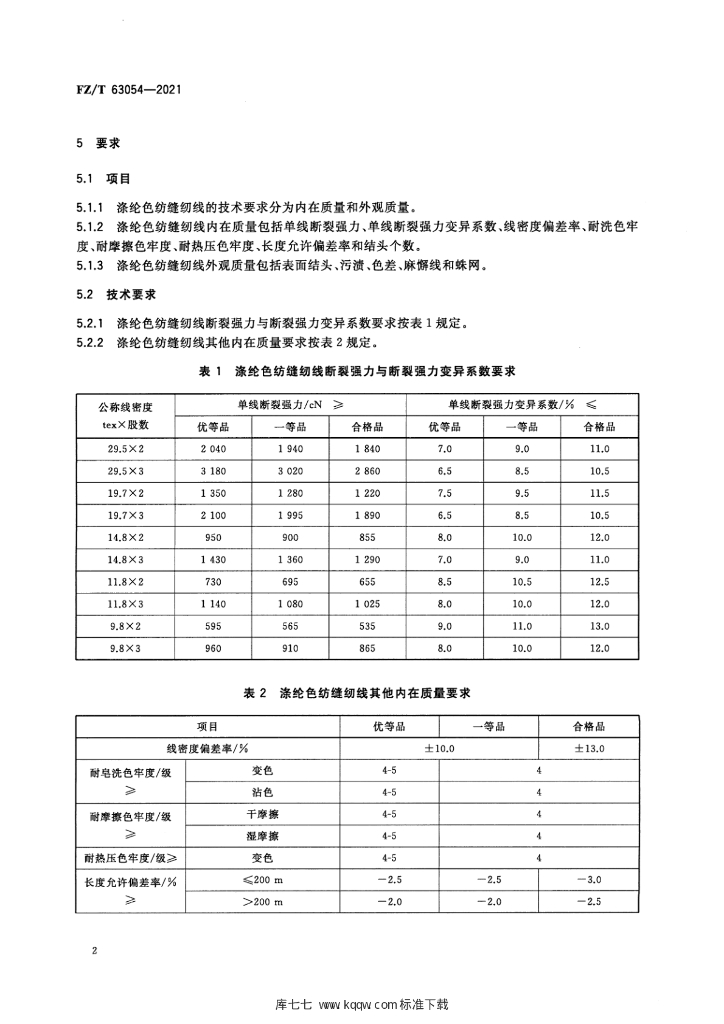 FZ/T 63054-2021 标准预览