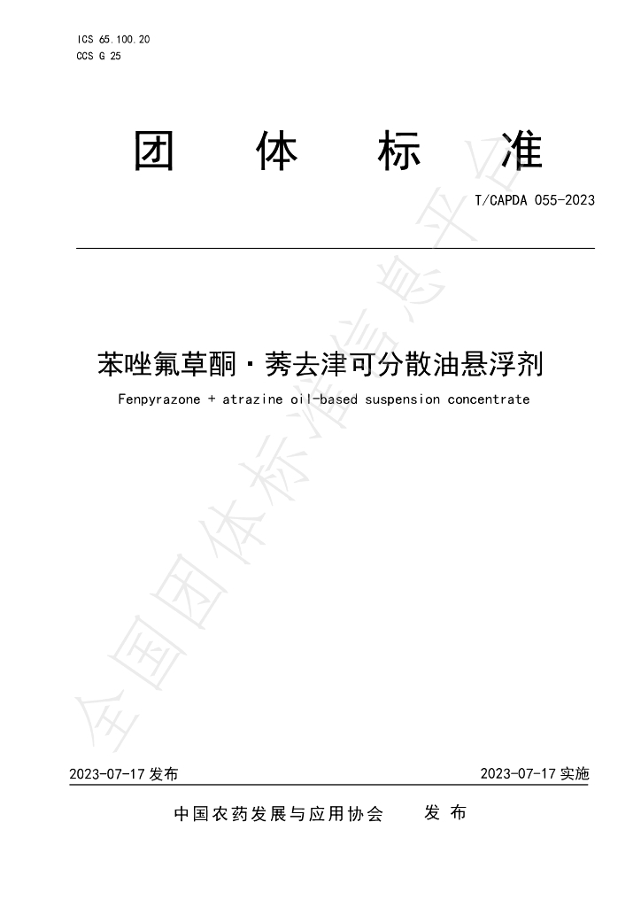 T/CAPDA 055-2023 标准预览