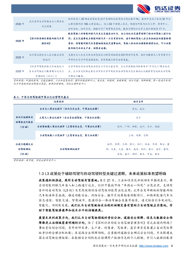 信达证券：智能驾驶系列报告之一：智能驾驶ChatGPT时刻有望来临_第8页