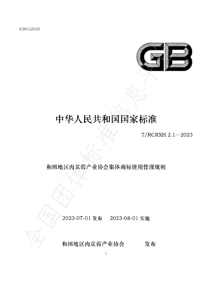 T/RCRXH 2.1-2023 标准预览