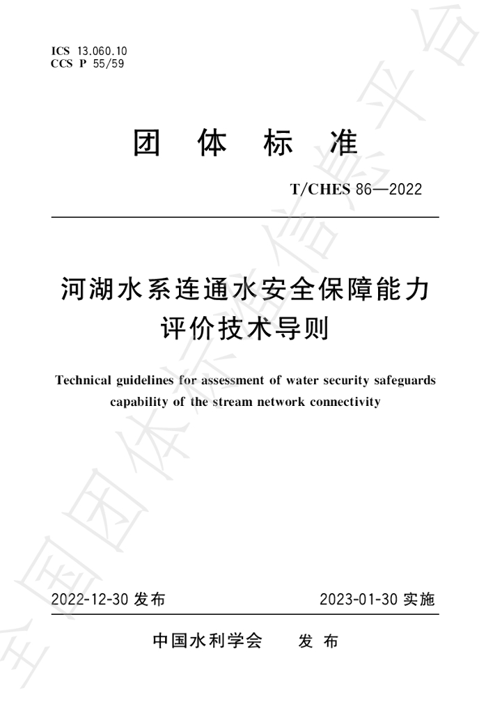 T/CHES 86-2022 标准预览