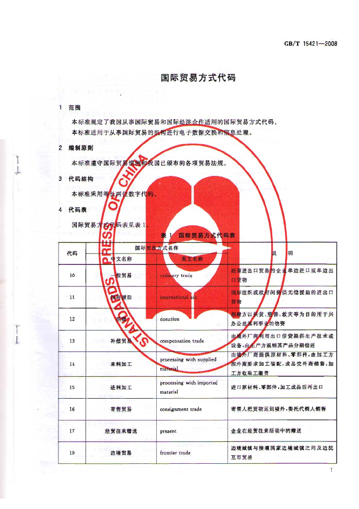 GB/T 15421-2008 标准预览
