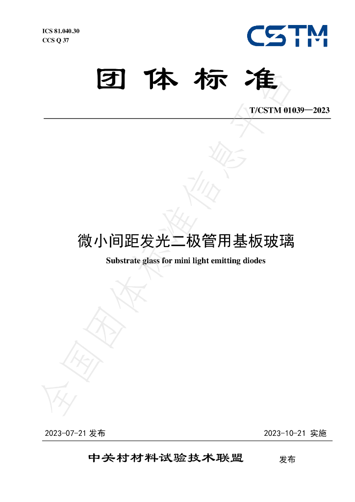 T/CSTM 01039-2023 标准预览