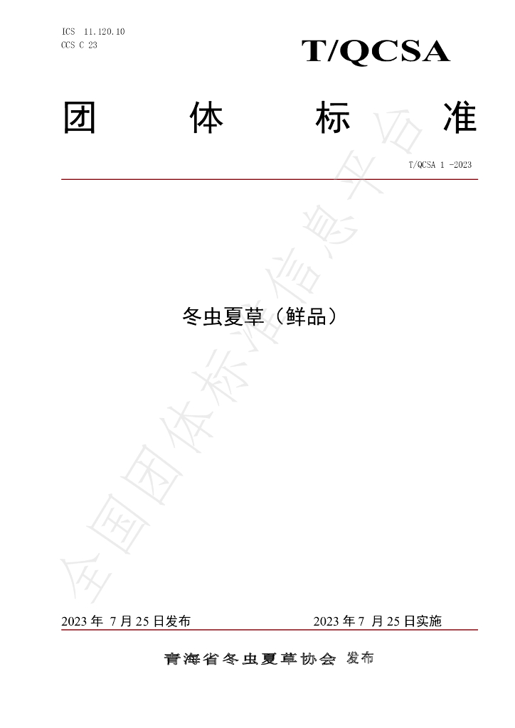 T/QCSA 1-2023 标准预览