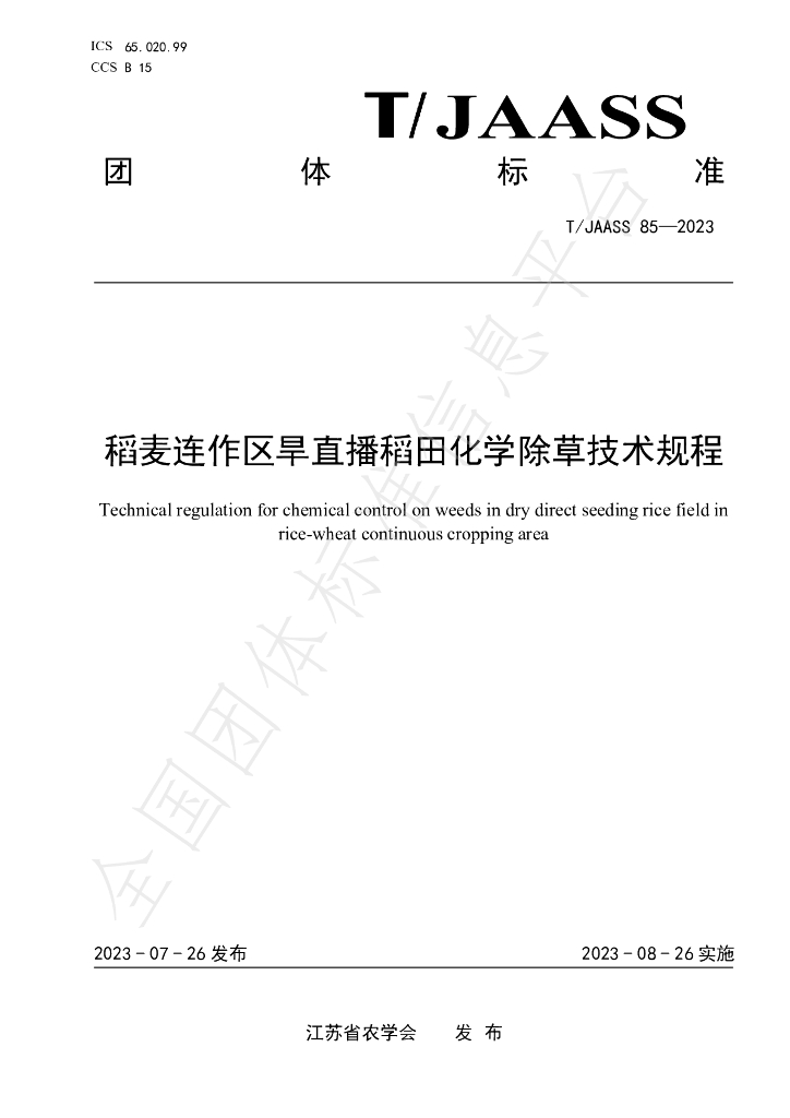 T/JAASS 85-2023 标准预览