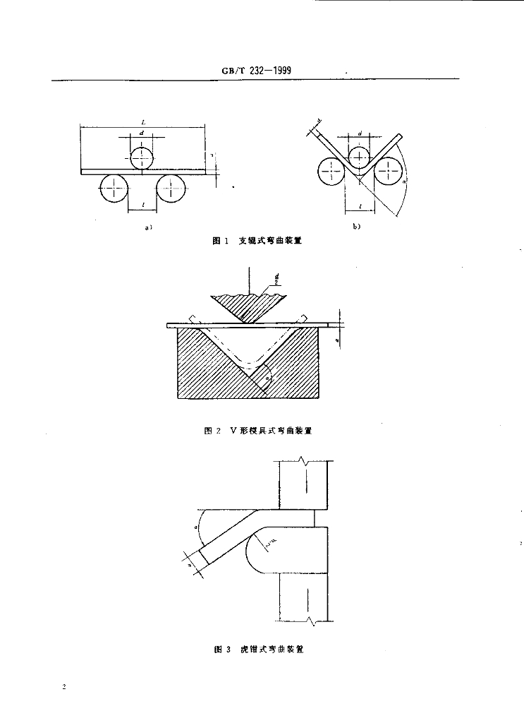 GB/T 232-1999 标准预览